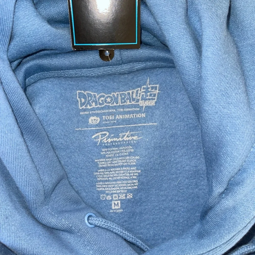 Primitive x Dragon Ball Trunks Blue Vintage Hoodie